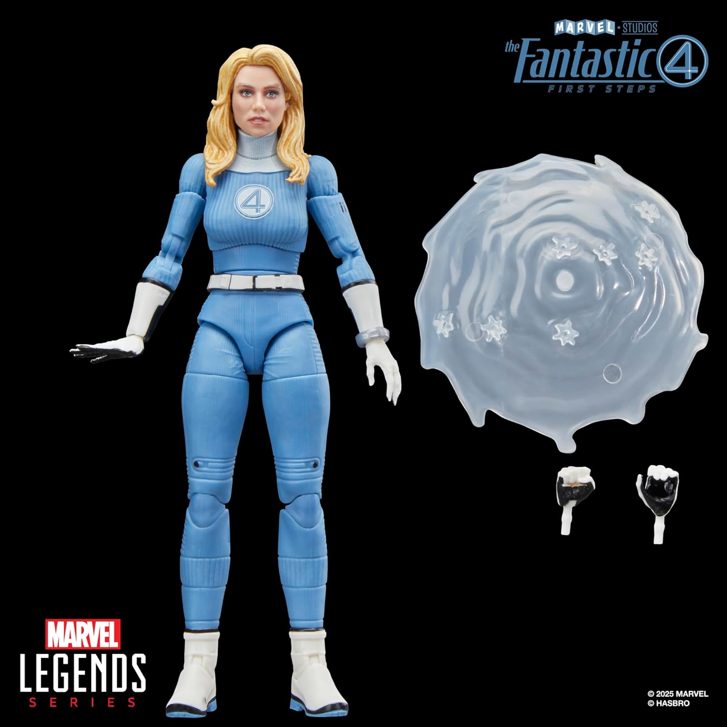 The Fantastic Four: First Steps Marvel Legends Series Invisible Woman Sue Storm 6" Action Figure