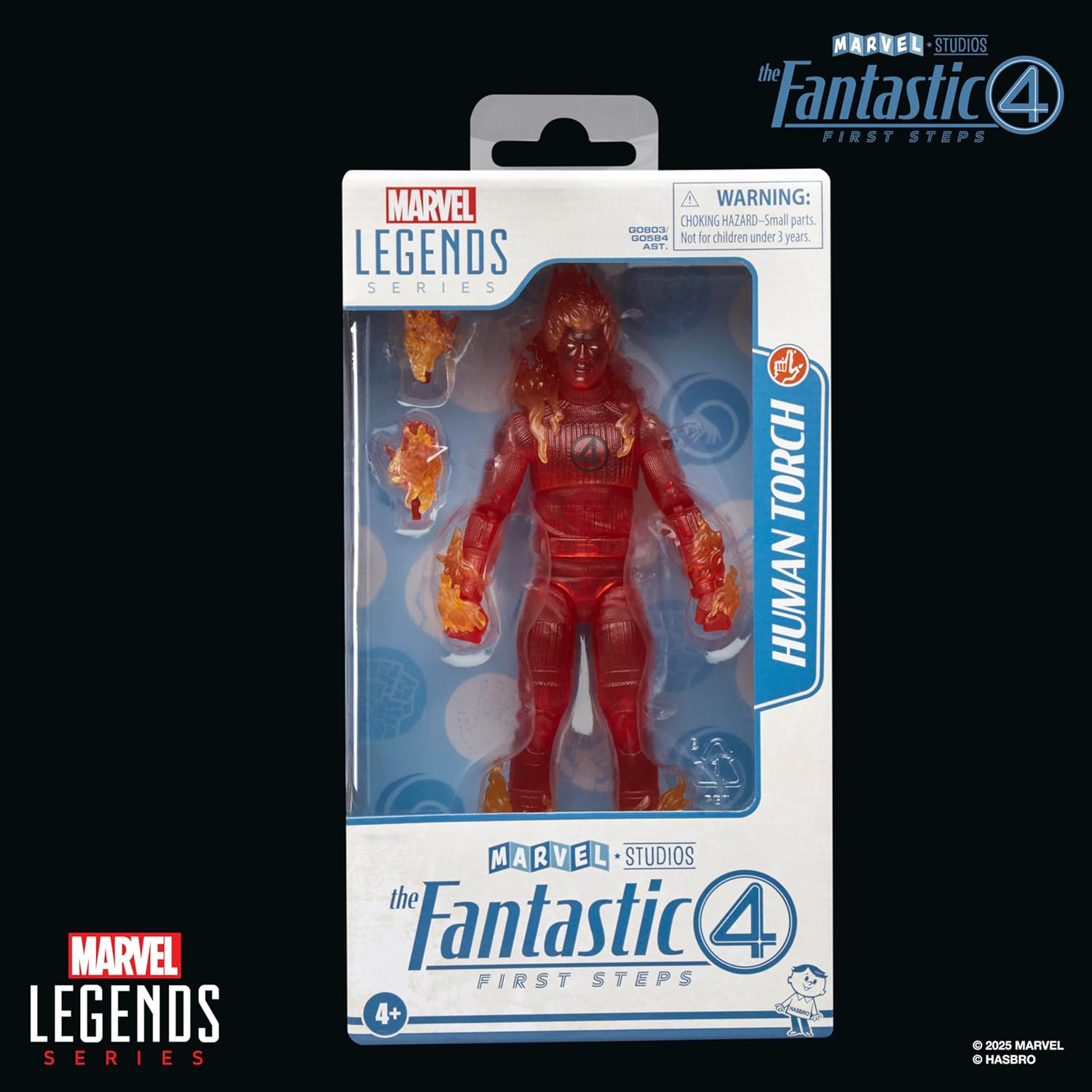 The Fantastic Four: First Steps Marvel Legends Series Human Torch 6" Action Figure