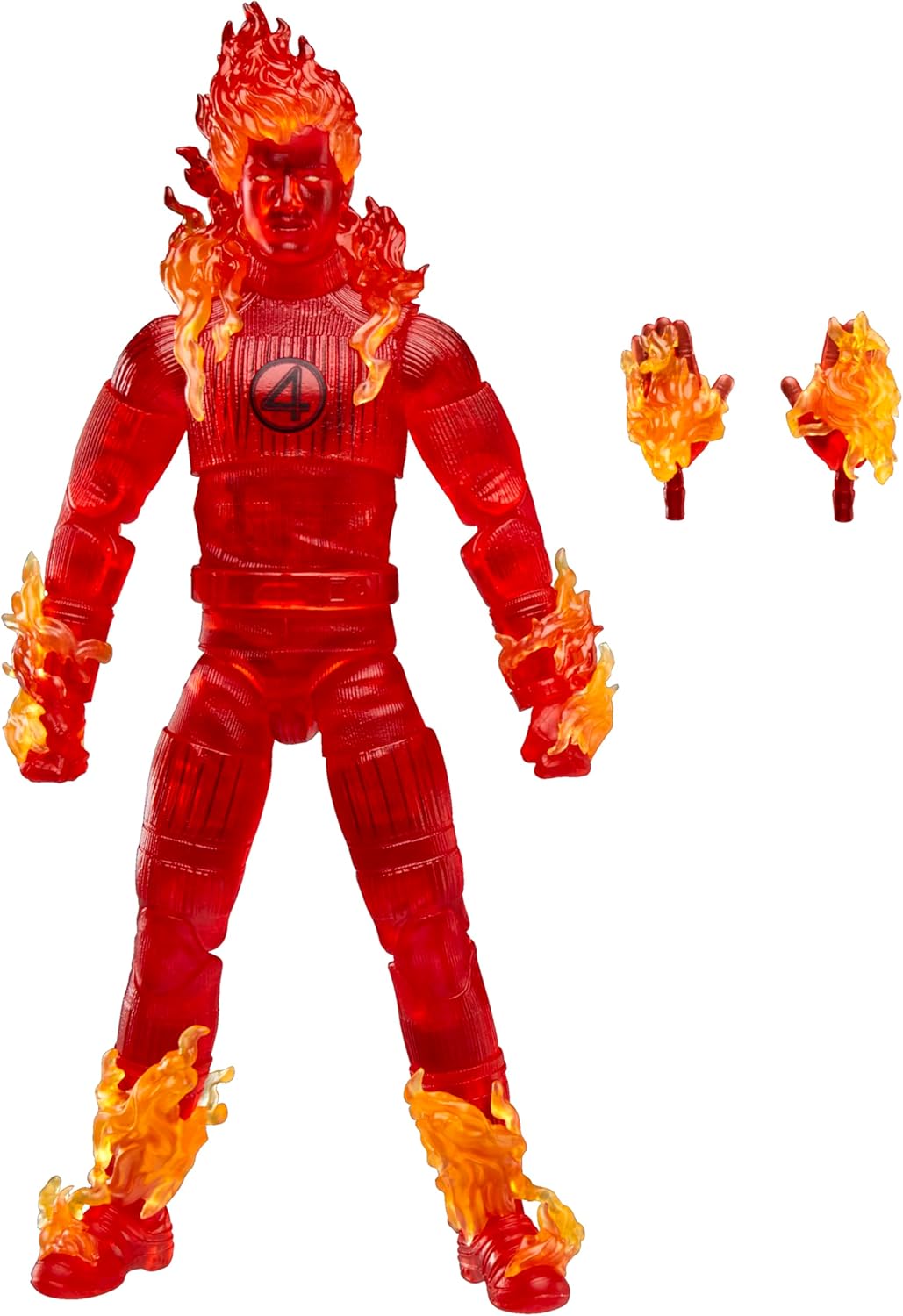 The Fantastic Four: First Steps Marvel Legends Series Human Torch 6" Action Figure