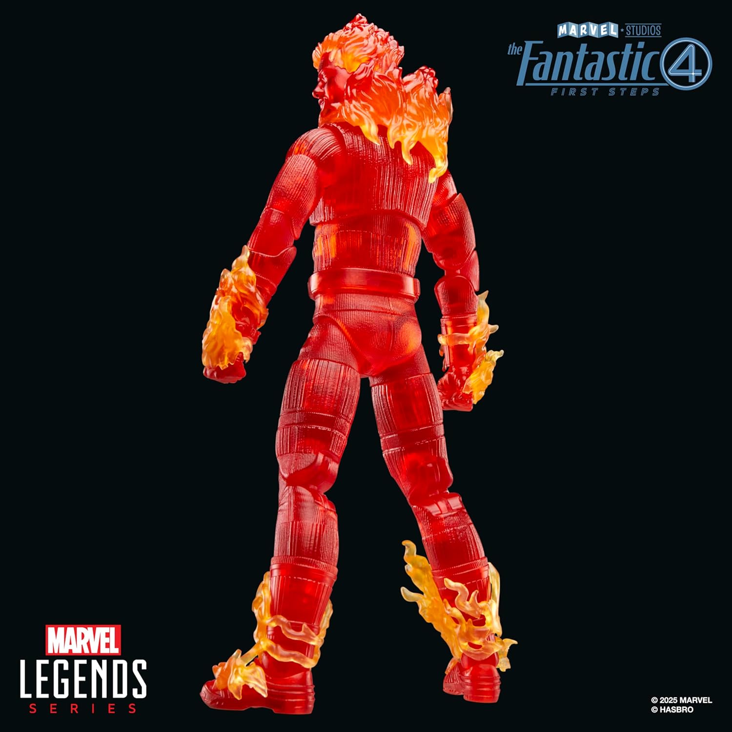 The Fantastic Four: First Steps Marvel Legends Series Human Torch 6" Action Figure