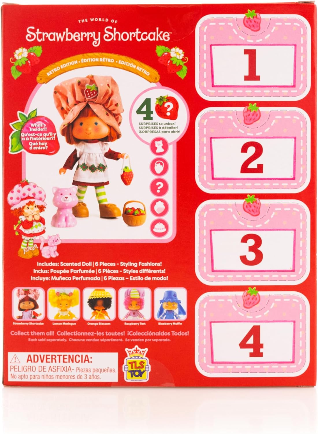 Strawberry Shortcake 5.5" Retro Fashion Doll Dolls - Toys - New - CaveGamers - Image 2