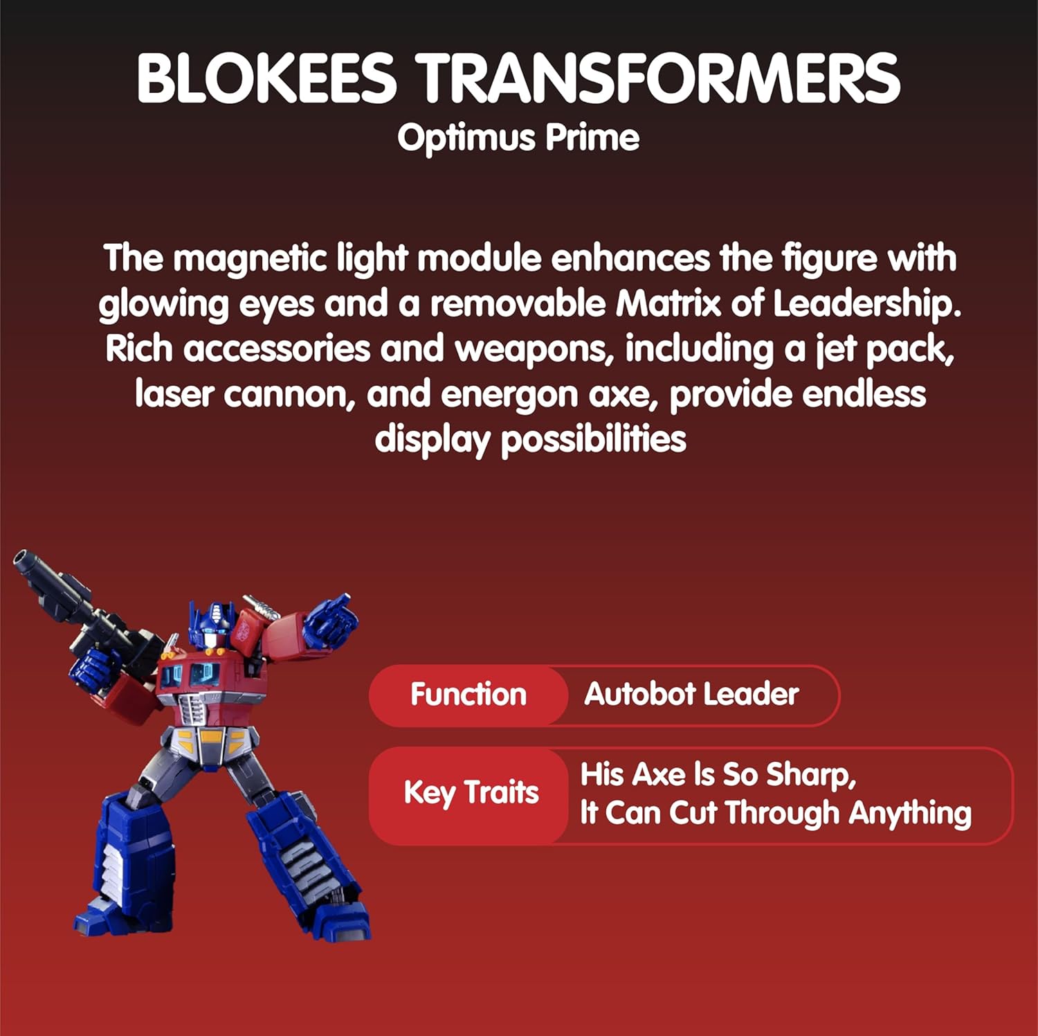 Transformers G1 Optimus Prime Blokees Action Edition Model Kit - Previews Exclusive