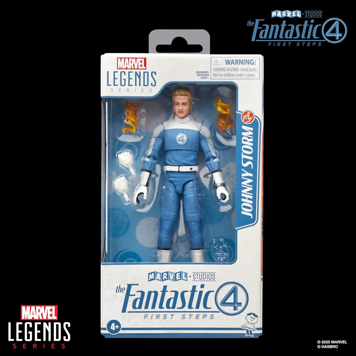 The Fantastic Four: First Steps Marvel Legends Series Johnny Storm 6" Action Figure