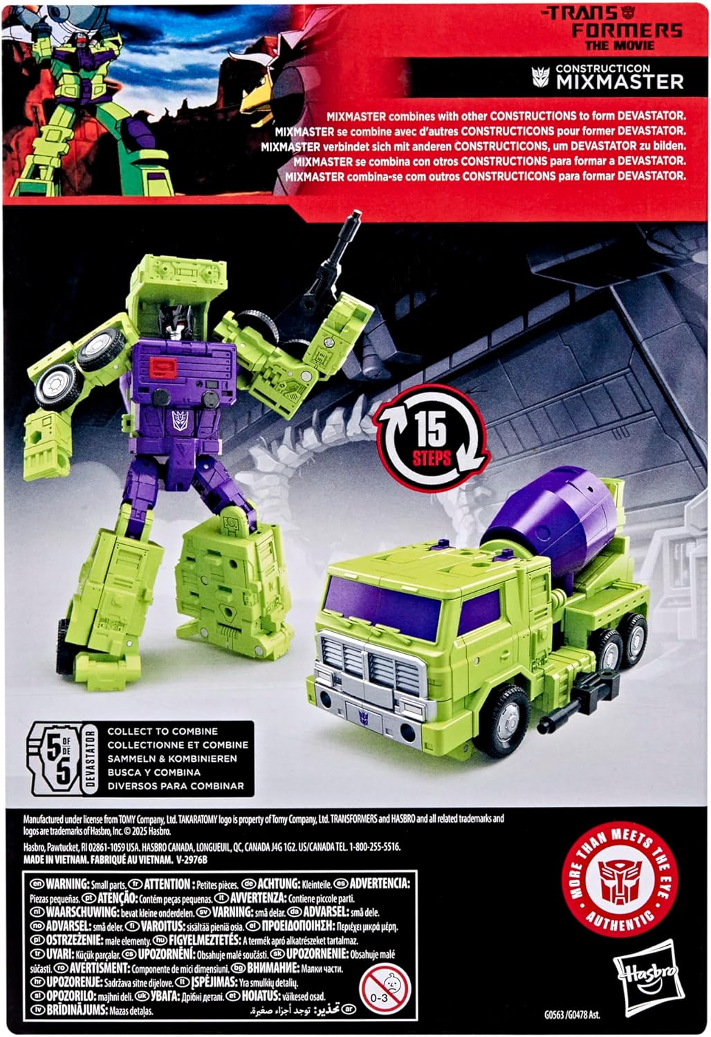 Transformers Studio Series 86 Voyager Class Transformers: The Movie Constructicon Mixmaster