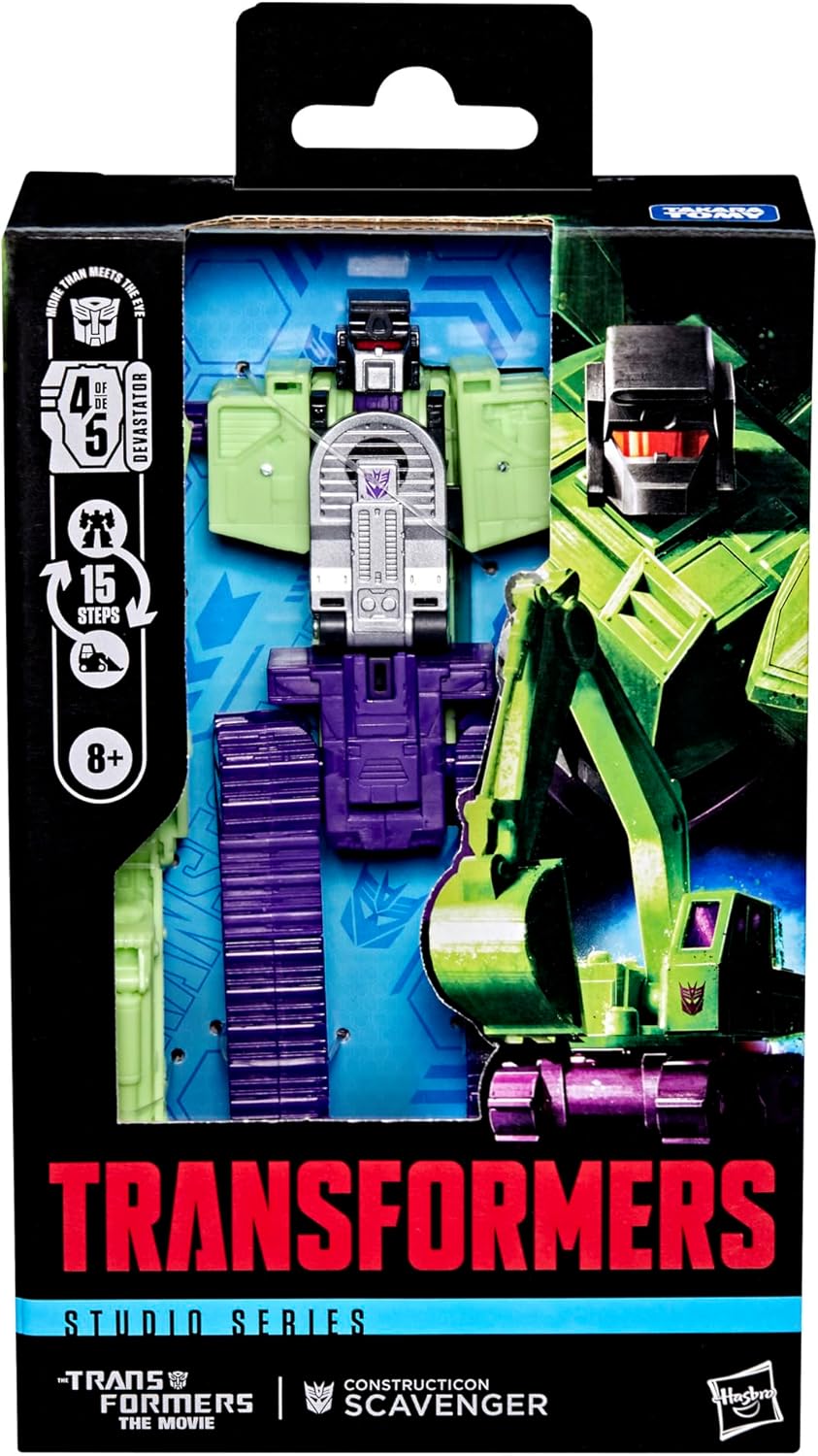 Transformers Studio Series 86 Deluxe Class The Transformers: The Movie Constructicon Scavenger Action Figures - Toys - New - CaveGamers