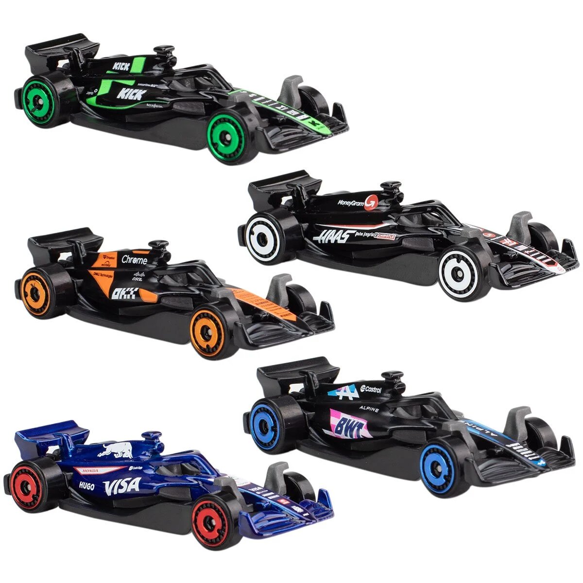 Hot Wheels Formula 1 Die-Cast Vehicles 5-Pack - Toys - New - CaveGamers
