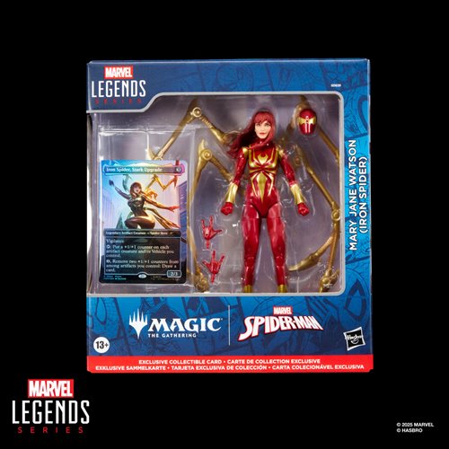 Marvel Legends Spider-Man Magic: The Gathering Mary Jane Watson Iron Spider 6" Action Figure & Card Action Figures - Toys - New - CaveGamers