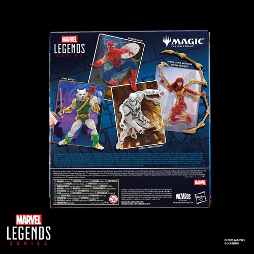 Marvel Legends Spider-Man Magic: The Gathering Mary Jane Watson Iron Spider 6" Action Figure & Card Action Figures - Toys - New - CaveGamers - Image 2