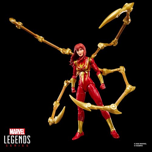 Spider-Man Marvel Legends Magic: The Gathering Mary Jane Watson Iron Spider 6" Action Figure & Card