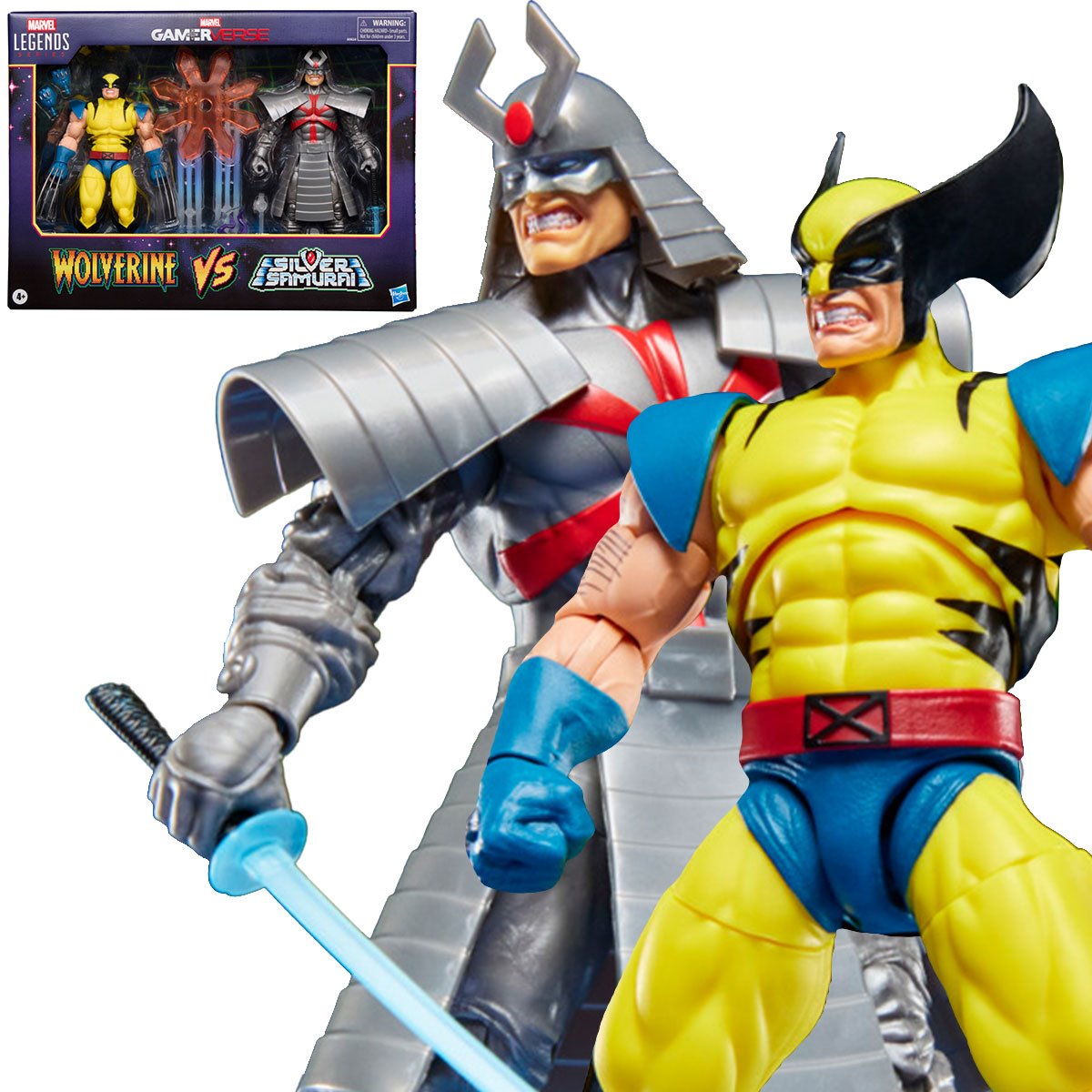 Marvel Legends Gamerverse Wolverine vs. Silver Samurai 6" Action Figure Action Figures - Toys - New - CaveGamers