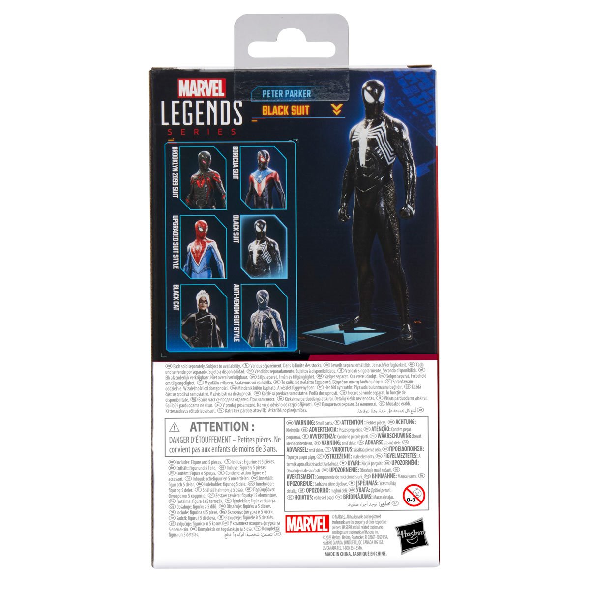 Marvel Legends Spider-Man Gamerverse Peter Parker Black Suit 6" Action Figure Action Figures - Toys - New - CaveGamers - Image 10