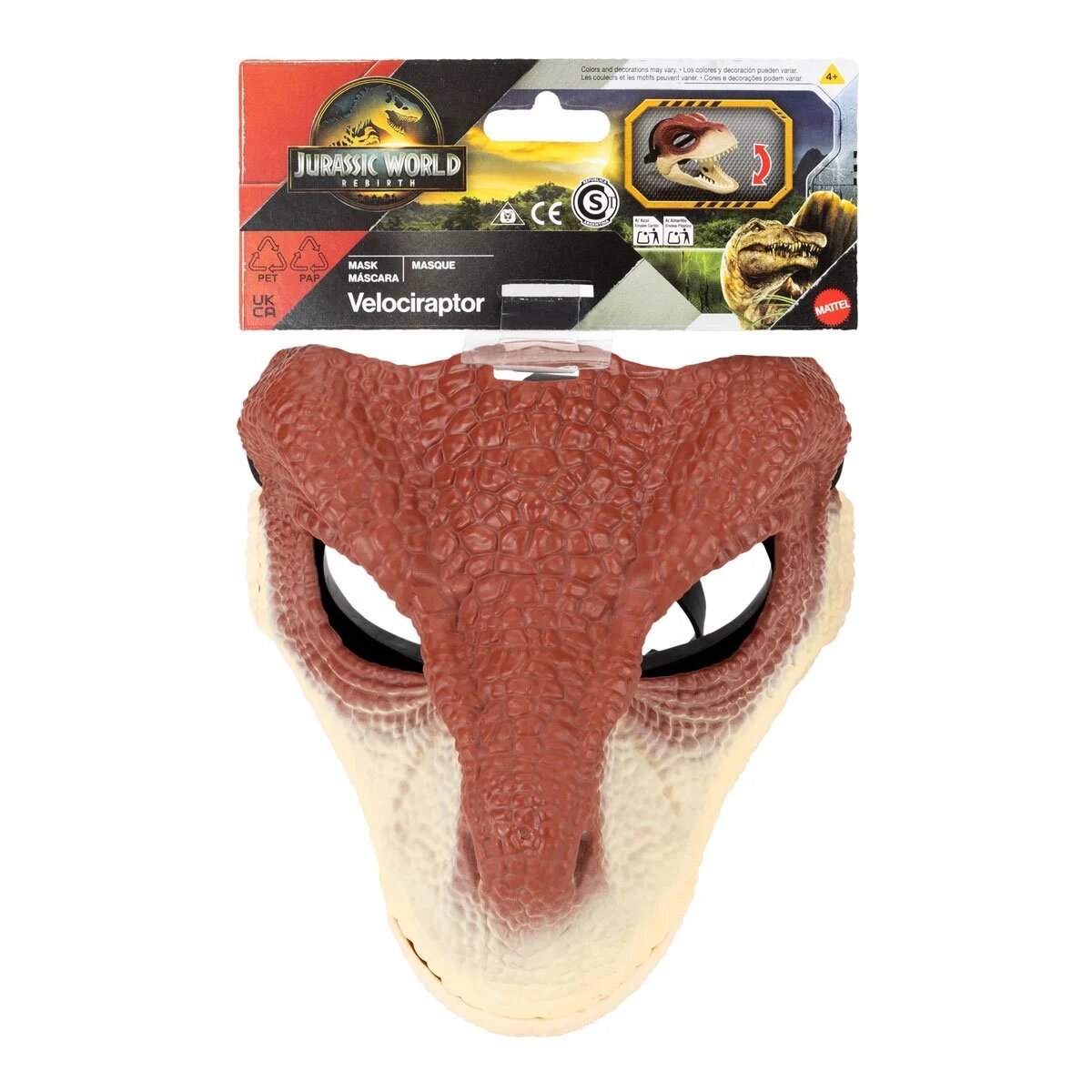 Jurassic World Velociraptor Basic Roleplay Mask - Toys - New - CaveGamers