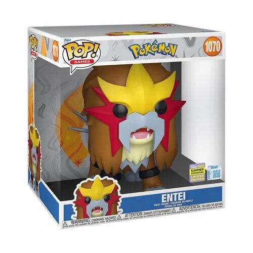Funko Pop! Pokemon Entei Jumbo 10" 2025 Convention Exclusive Vinyl Figure - Toys - New - CaveGamers