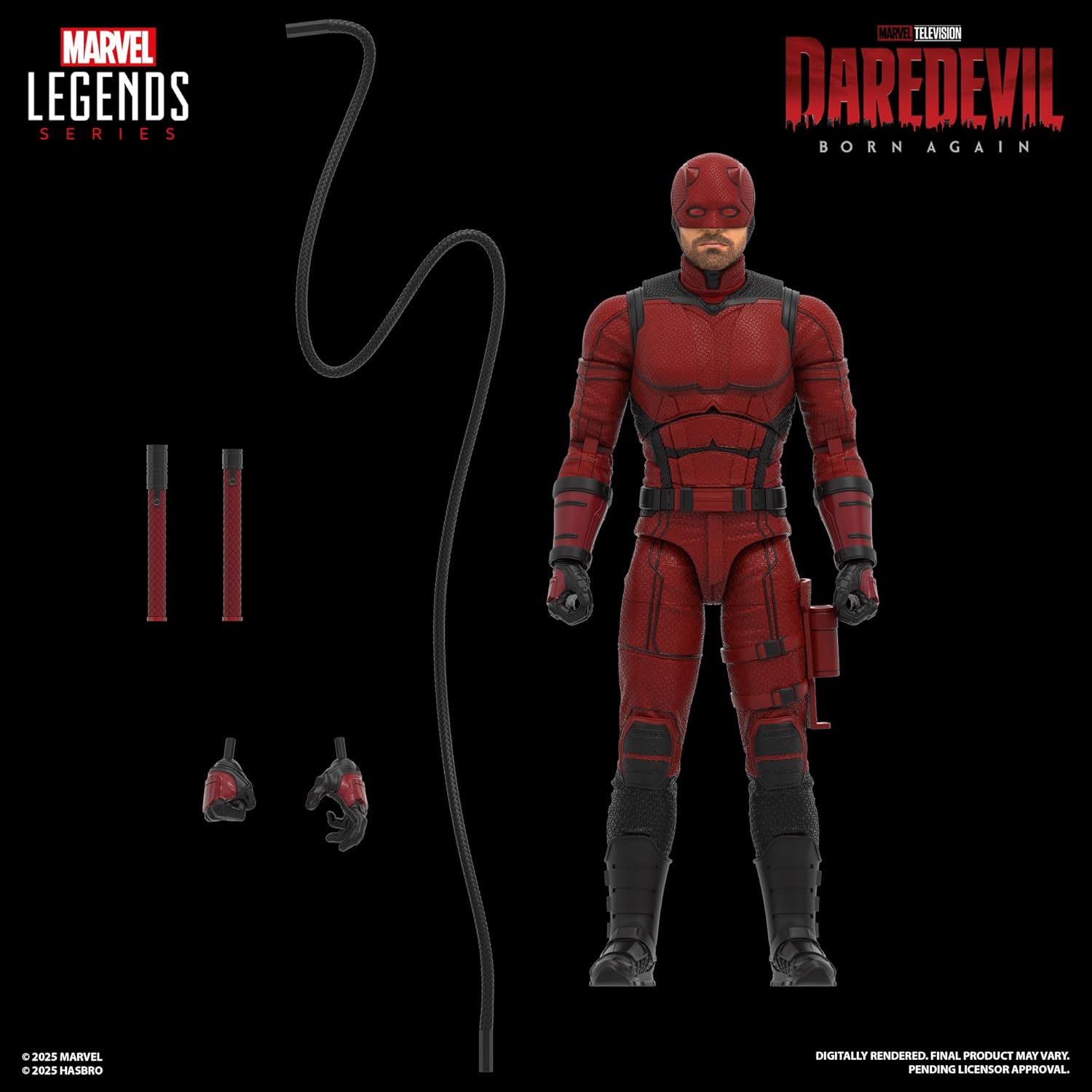 Marvel Legends Daredevil: Born Again Daredevil 6" Action Figure Action Figures - Toys - New - CaveGamers