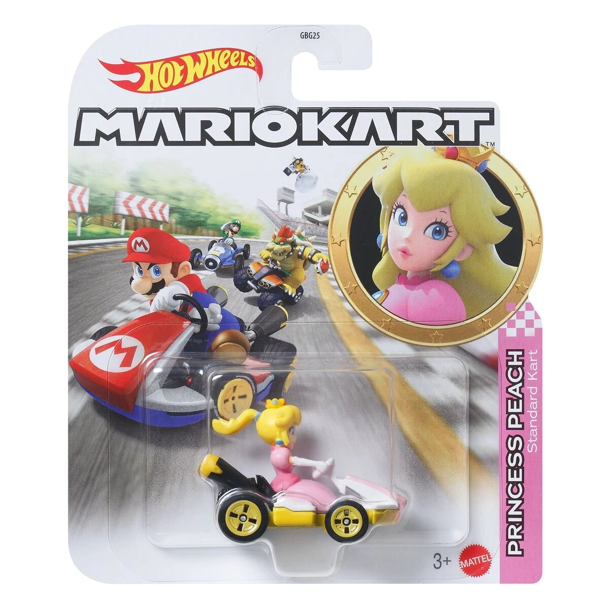 Hot Wheels Mario Kart Princess Peach Standard Kart - Toys - New - CaveGamers