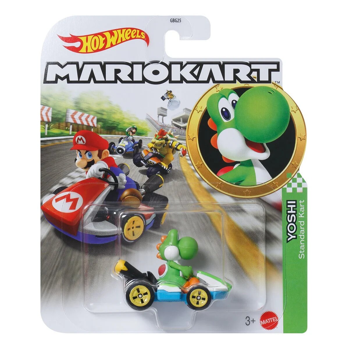 Hot Wheels Mario Kart Yoshi Standard Kart