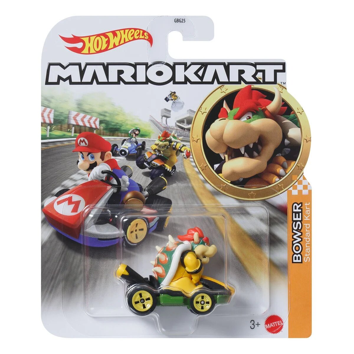 Hot Wheels Mario Kart Bowser Standard Kart - Toys - New - CaveGamers