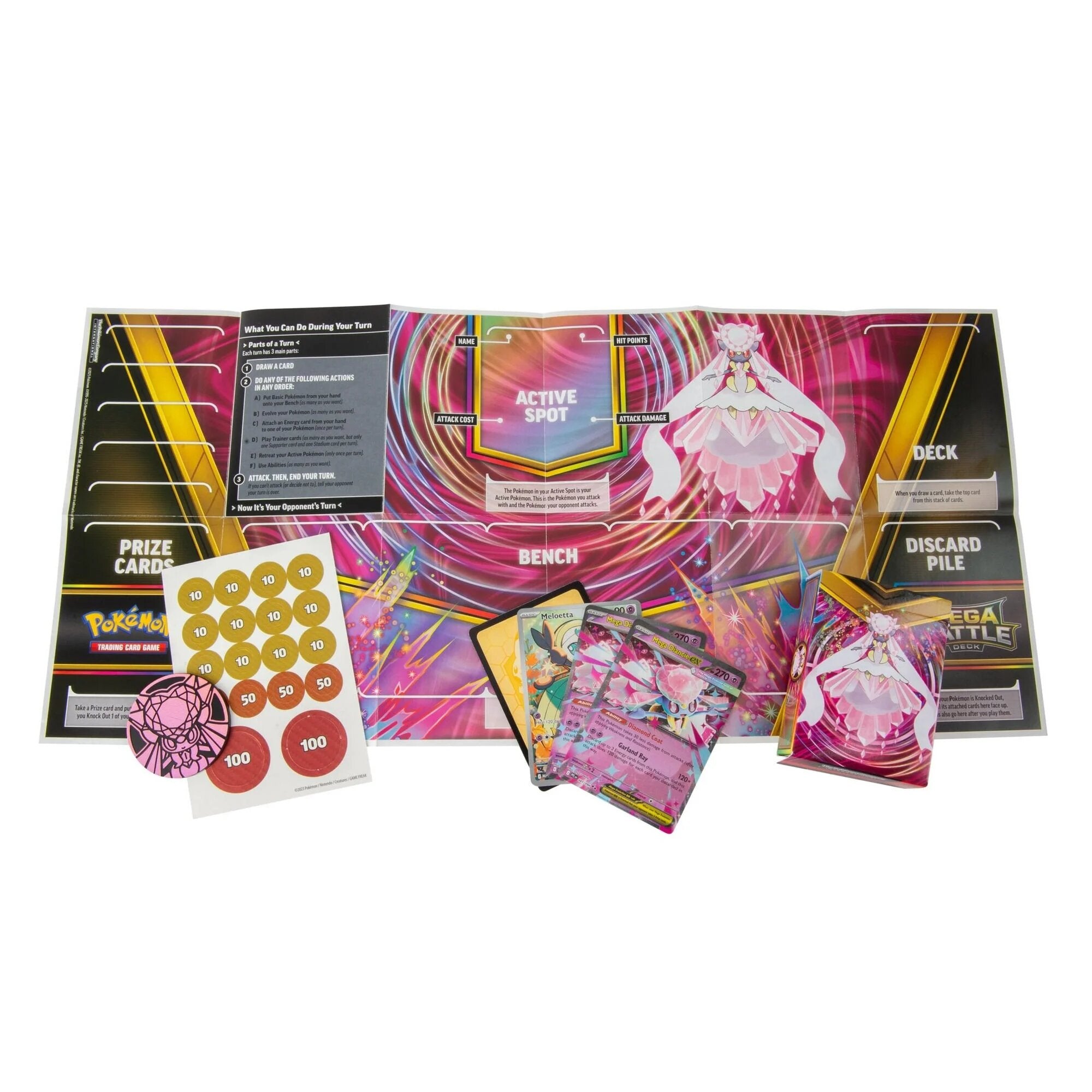Pokemon TCG: Mega Battle Deck Mega Diancie ex - Trading Card - New - CaveGamers - Image 2