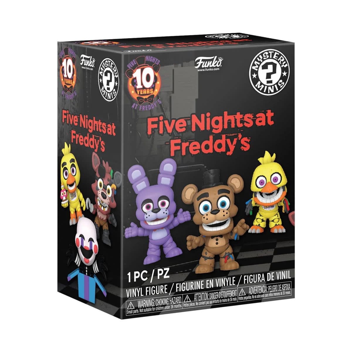 Five Nights at Freddy's 10th Anniversary Funko Mystery Minis Mini-Figure Display