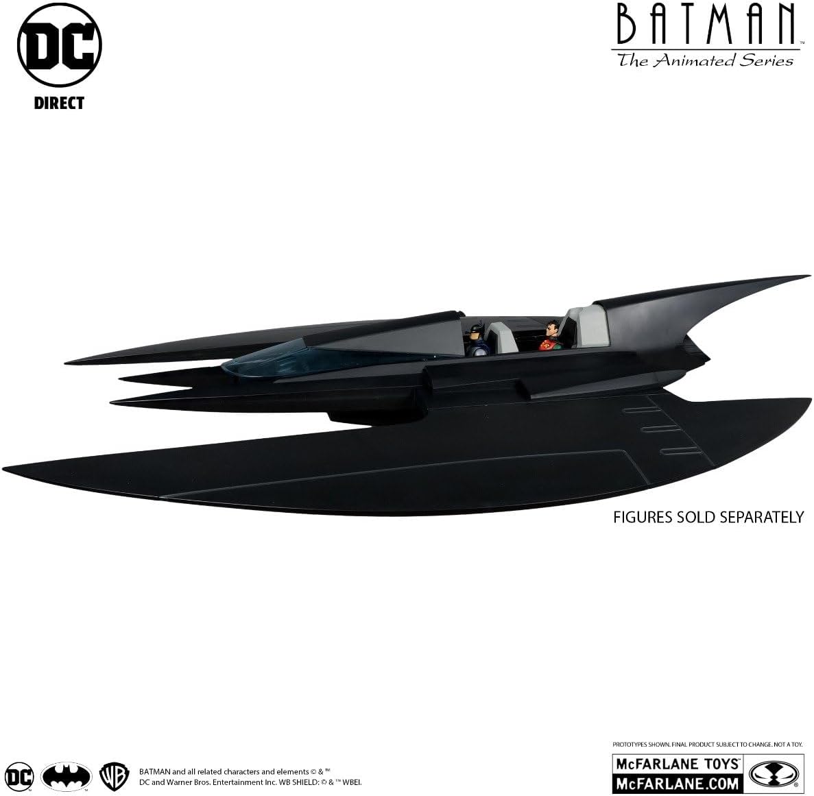 DC Batman Animated Vehicle Batwing 6" Action Figure Action Figures - Toys - New - CaveGamers - Image 8