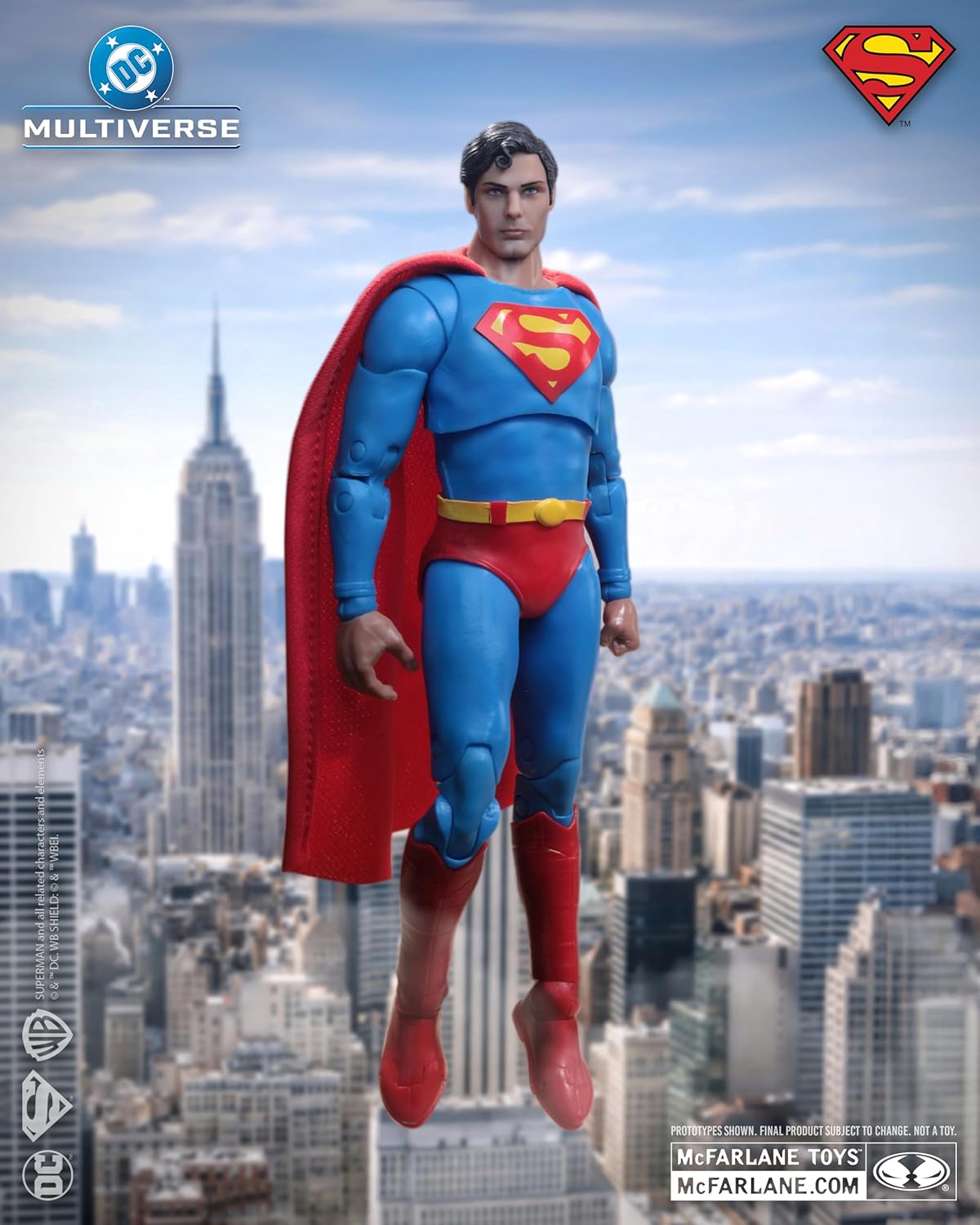 McFarlane DC Multiverse Deluxe Theatrical Edition Wave 3 Superman: The Movie 1978 Superman 7" Scale Action Fig Action Figures - Toys - New - CaveGamers - Image 2