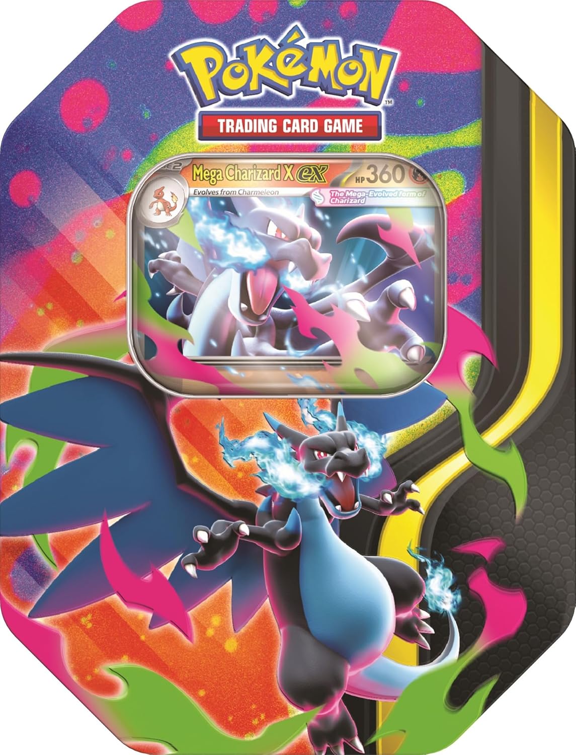 Pokemon TCG: Mega Charizard Tin - Trading Card - New - CaveGamers