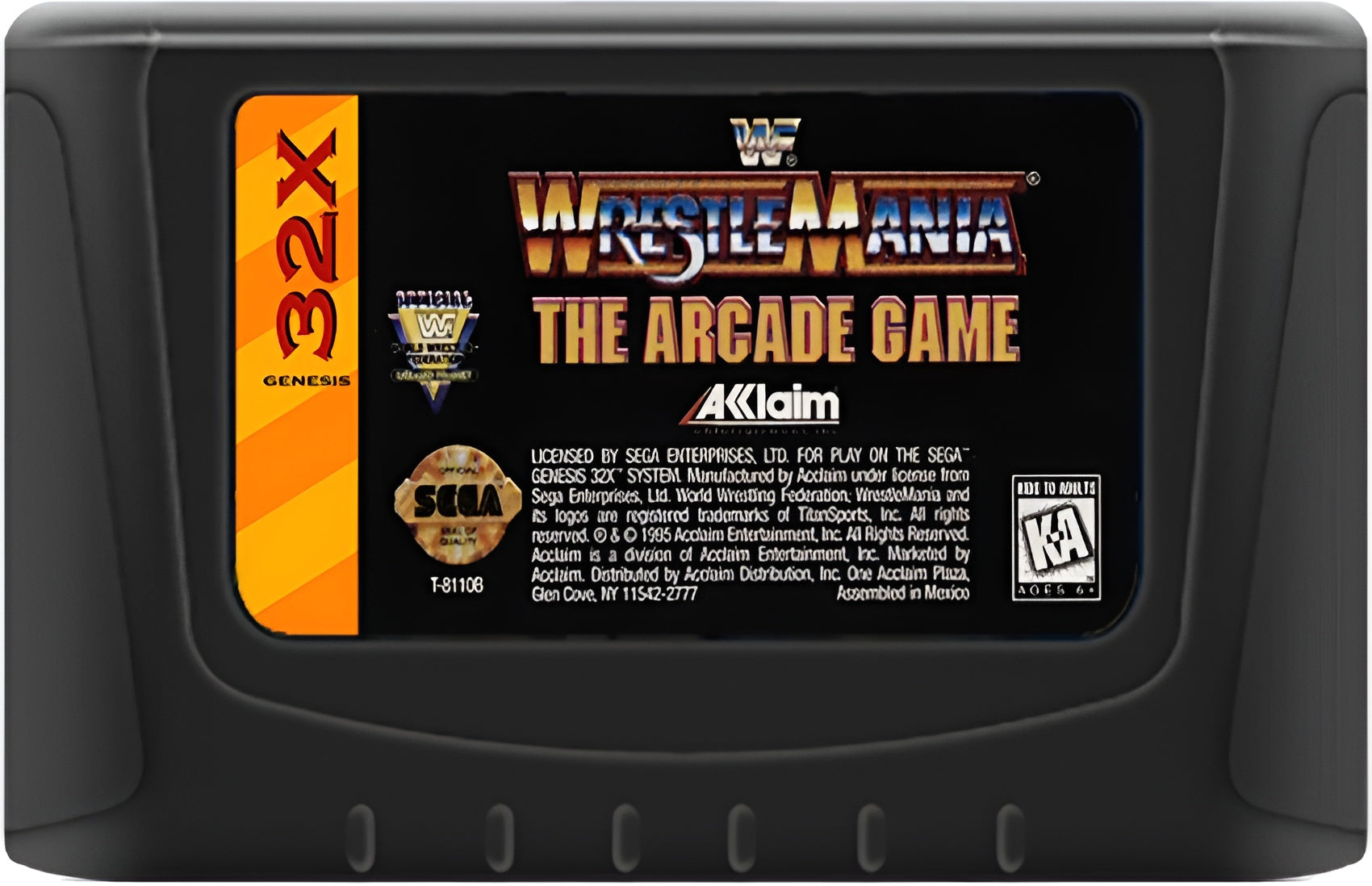 WWF Wrestlemania: The Arcade Game 32X Genesis - Video Game - Used - CaveGamers - Image 3