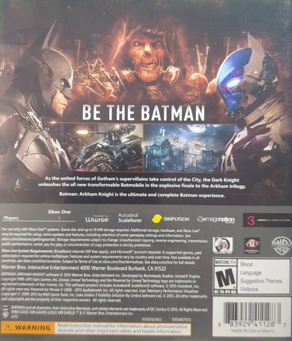 Batman: Arkham Knight Xbox One - Video Game - Used - CaveGamers - Image 2