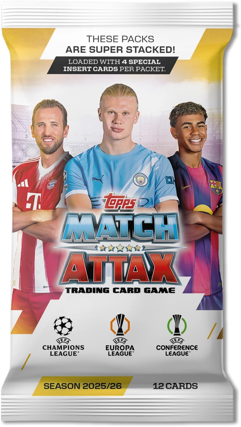 Topps Match Attax 25/26 Full Box (32 Packs) Trading Cards - Trading Card - New - CaveGamers - Image 2