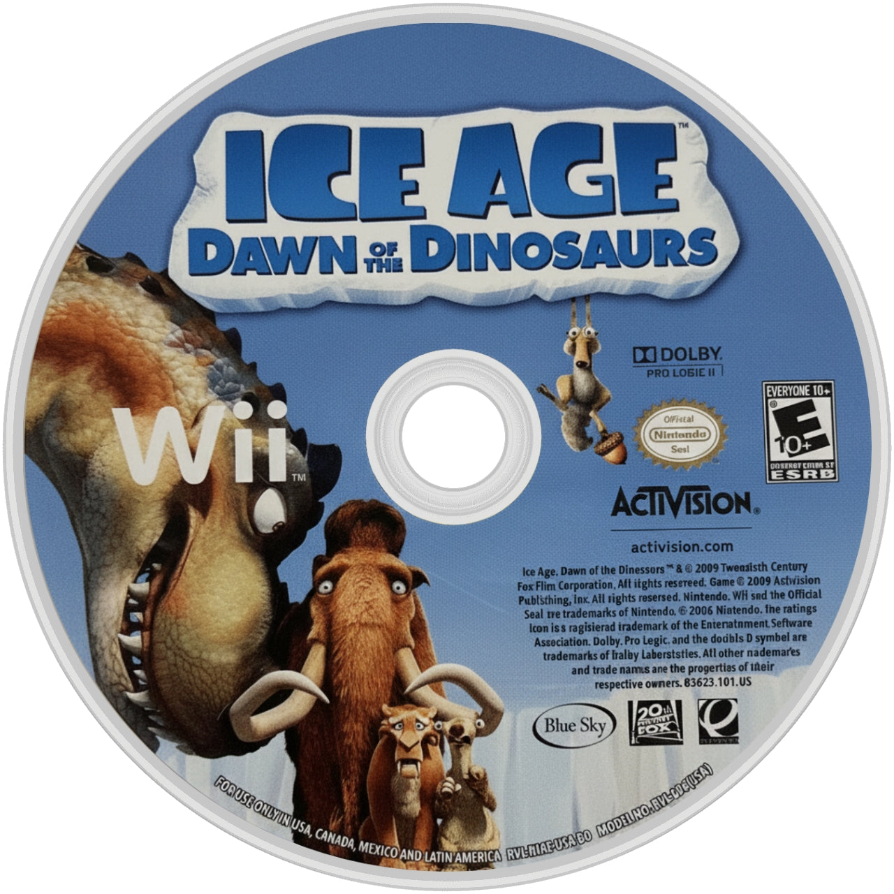 Ice Age: Dawn of the Dinosaurs Wii - Video Game - Used - CaveGamers - Image 3