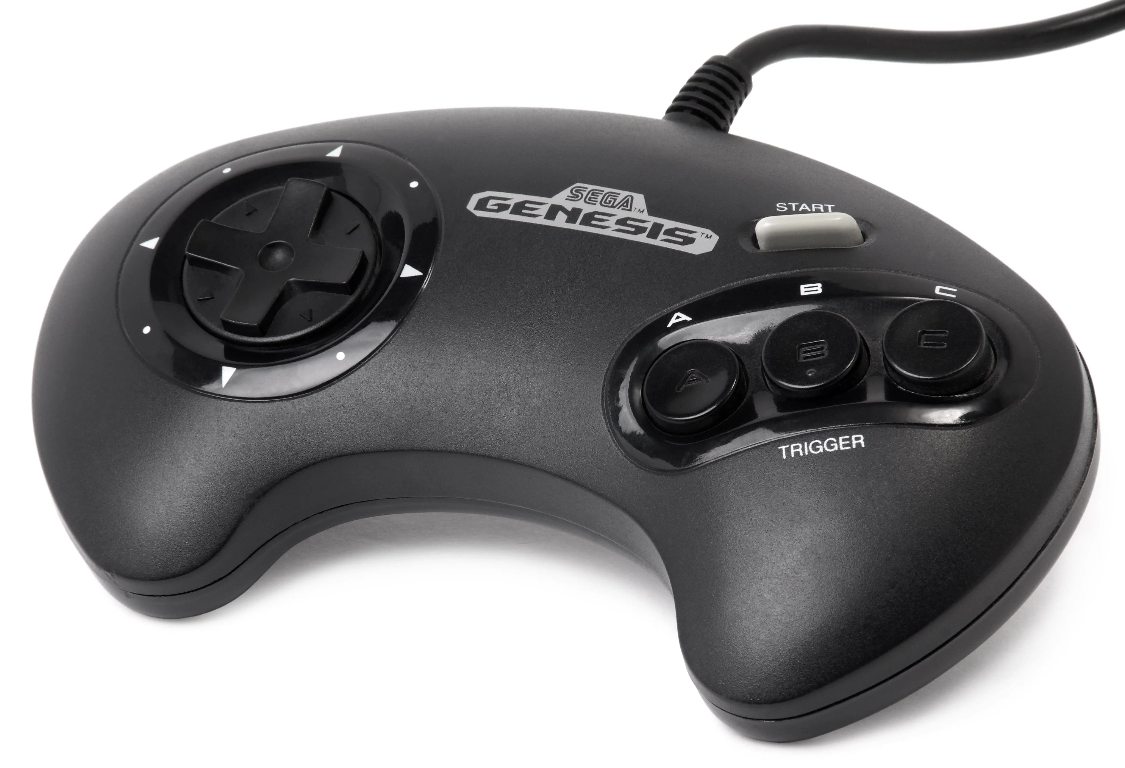 Sega Genesis 3 Button Controller - Video Game Accessory - Used - CaveGamers - Image 2