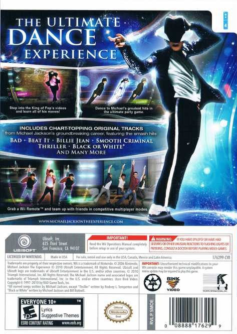 Michael Jackson The Experience Wii - Video Game - Used - CaveGamers - Image 2
