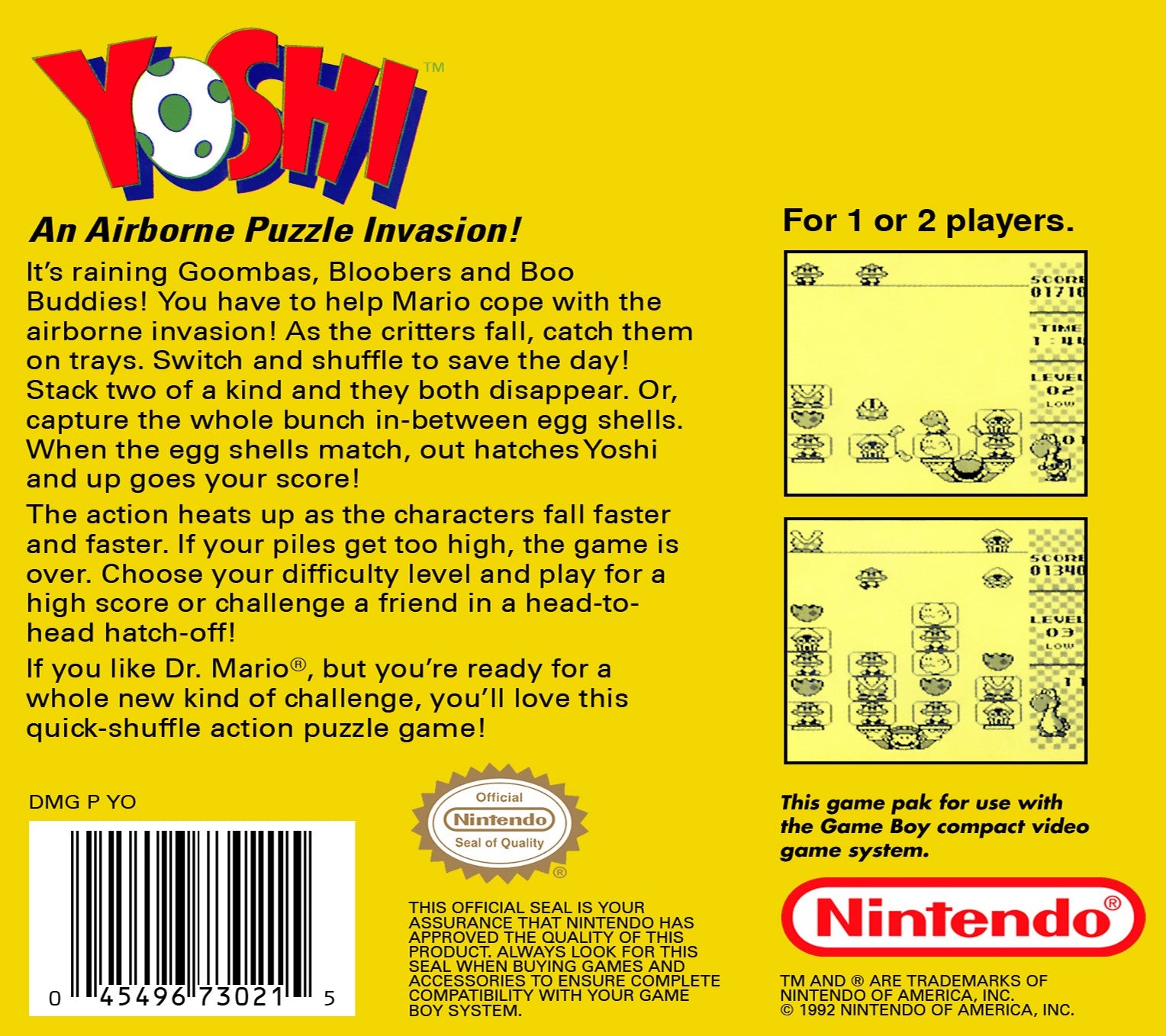 Yoshi Game Boy - Video Game - Used - CaveGamers - Image 2