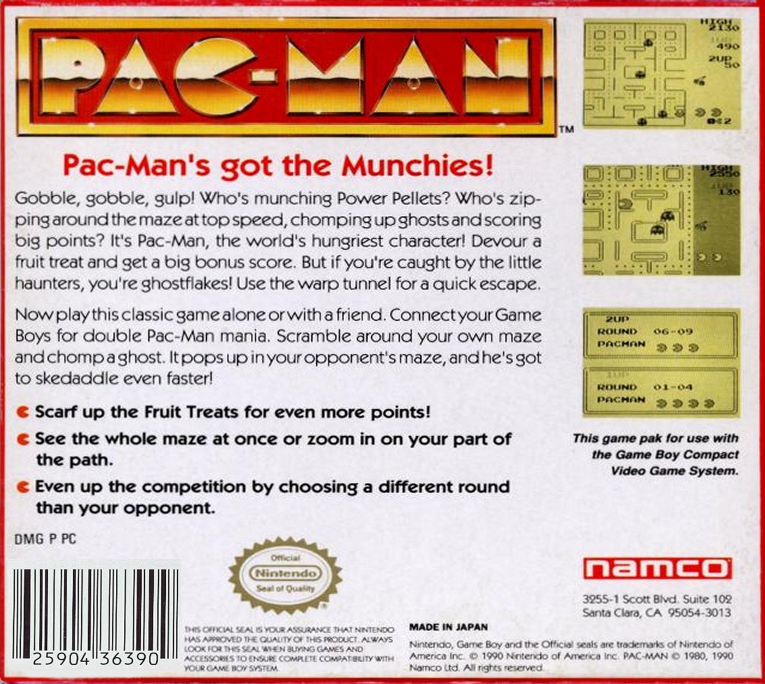 Pac-Man Game Boy - Video Game - Used - CaveGamers - Image 2