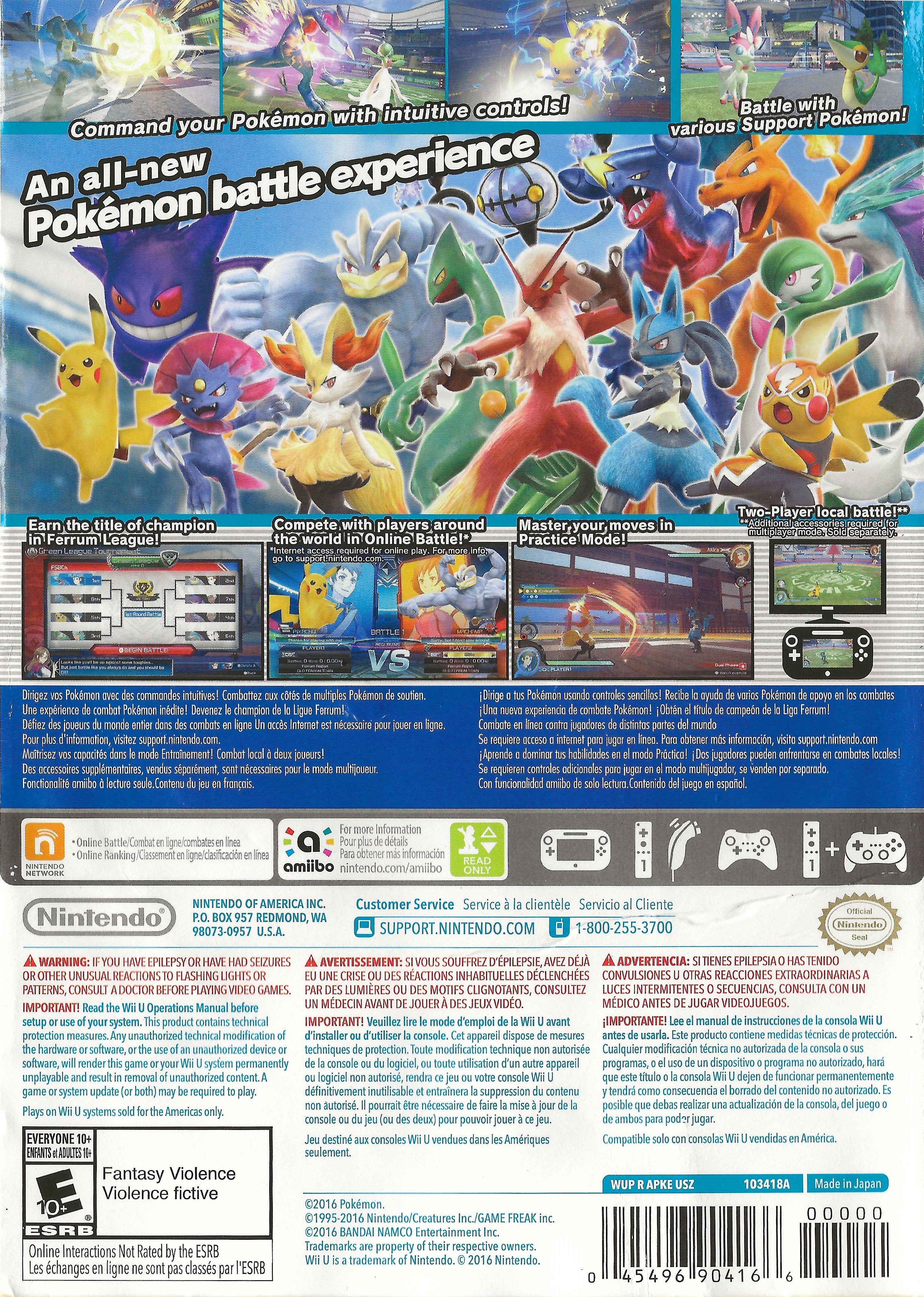 Pokken Tournament Wii U - Video Game - Used - CaveGamers - Image 2