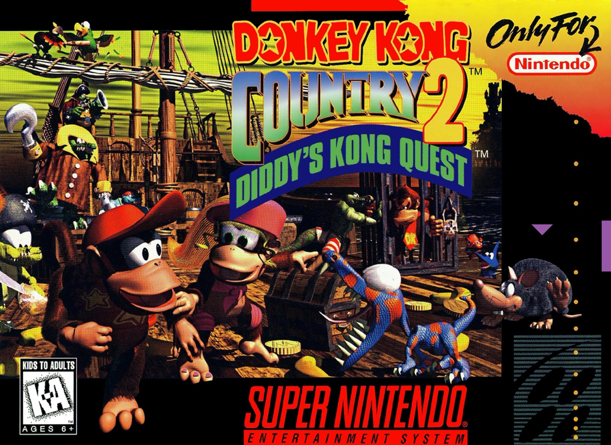 Donkey Kong Country 2: Diddy's Kong Quest SNES - Video Game - Used - CaveGamers