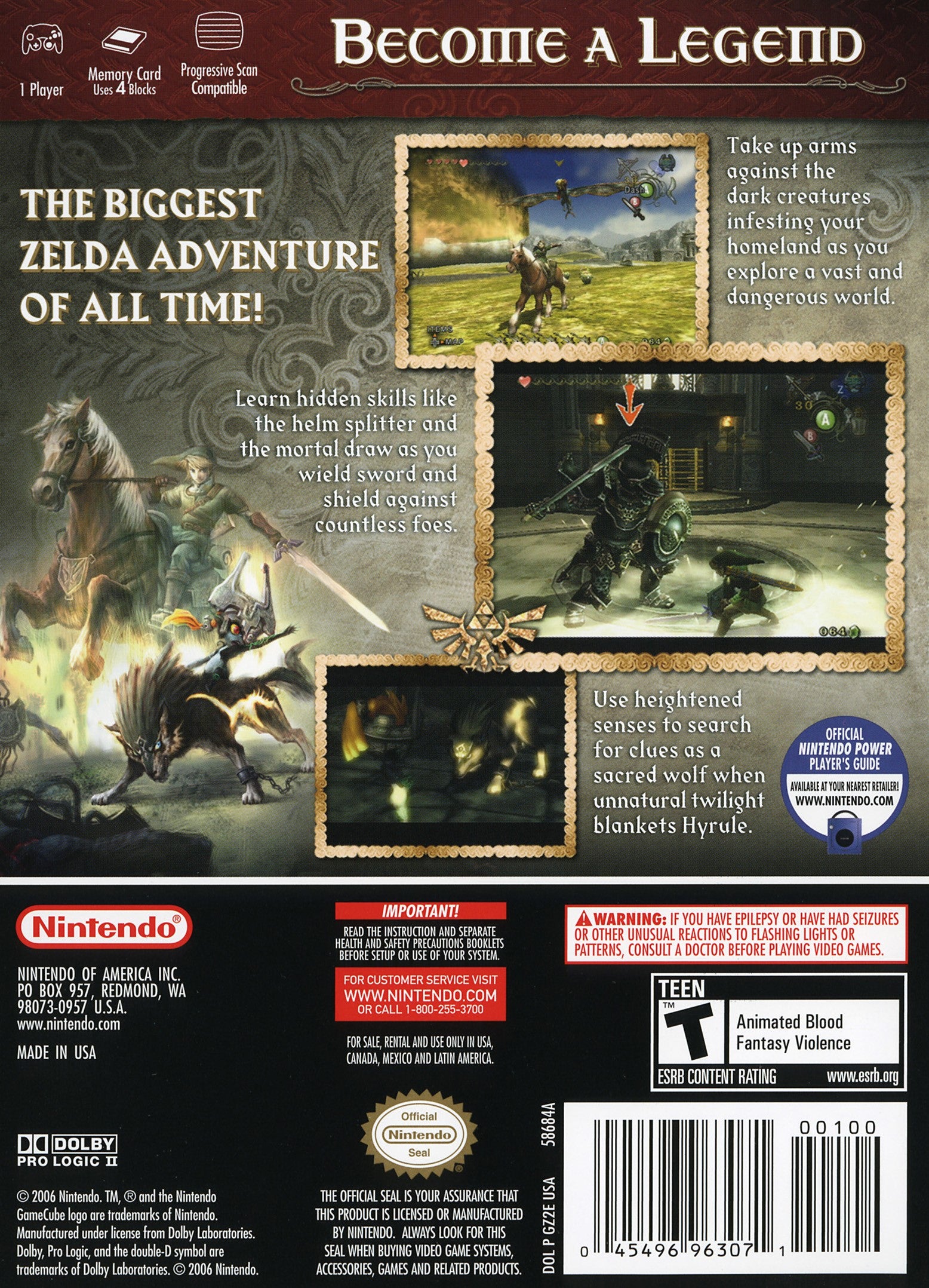 The Legend of Zelda: Twilight Princess GameCube - Video Game - Used - CaveGamers - Image 2