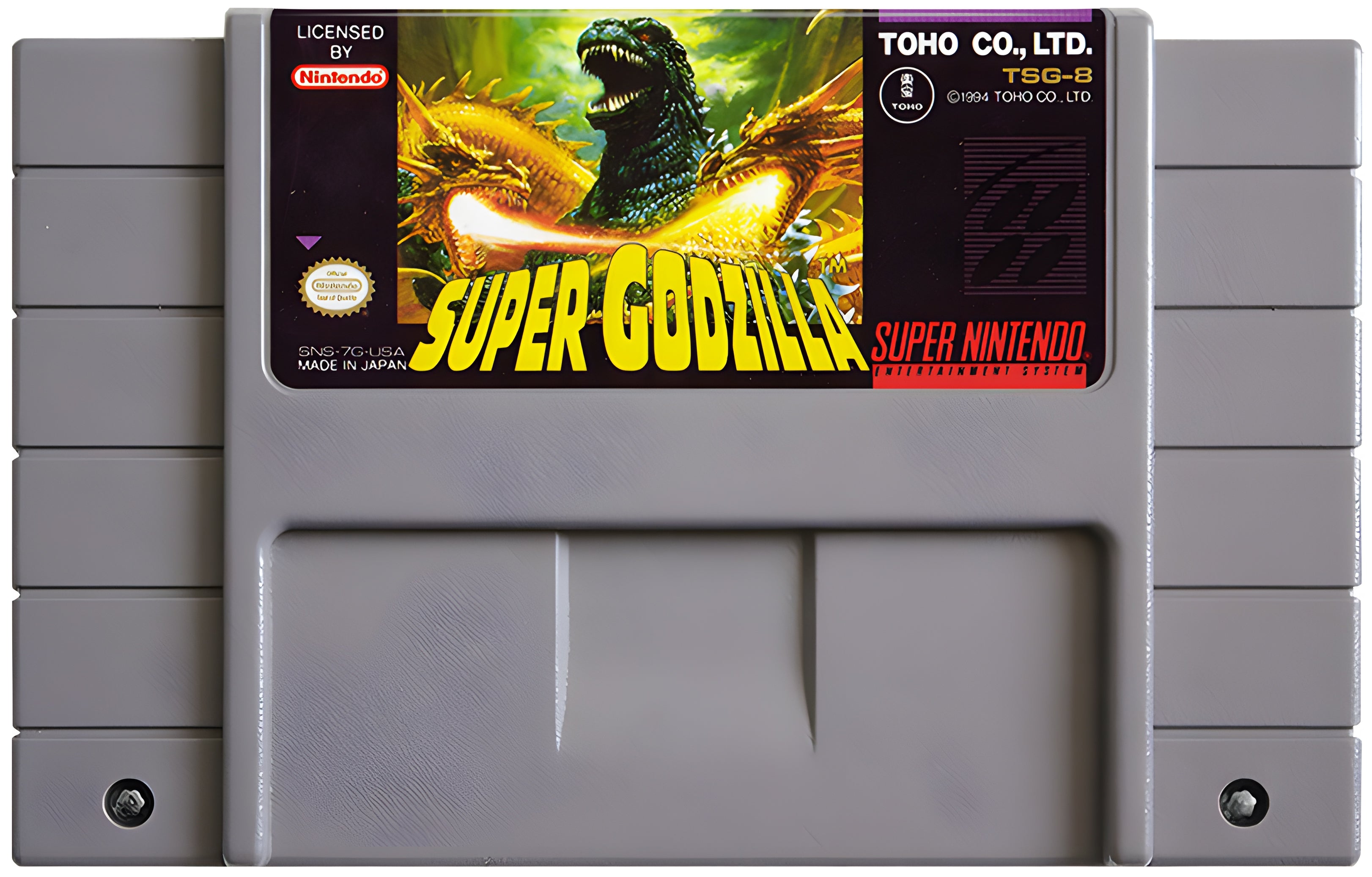 Super Godzilla SNES - Video Game - Used - CaveGamers - Image 3