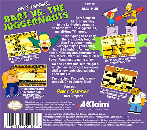 The Simpsons Bart vs the Juggernauts