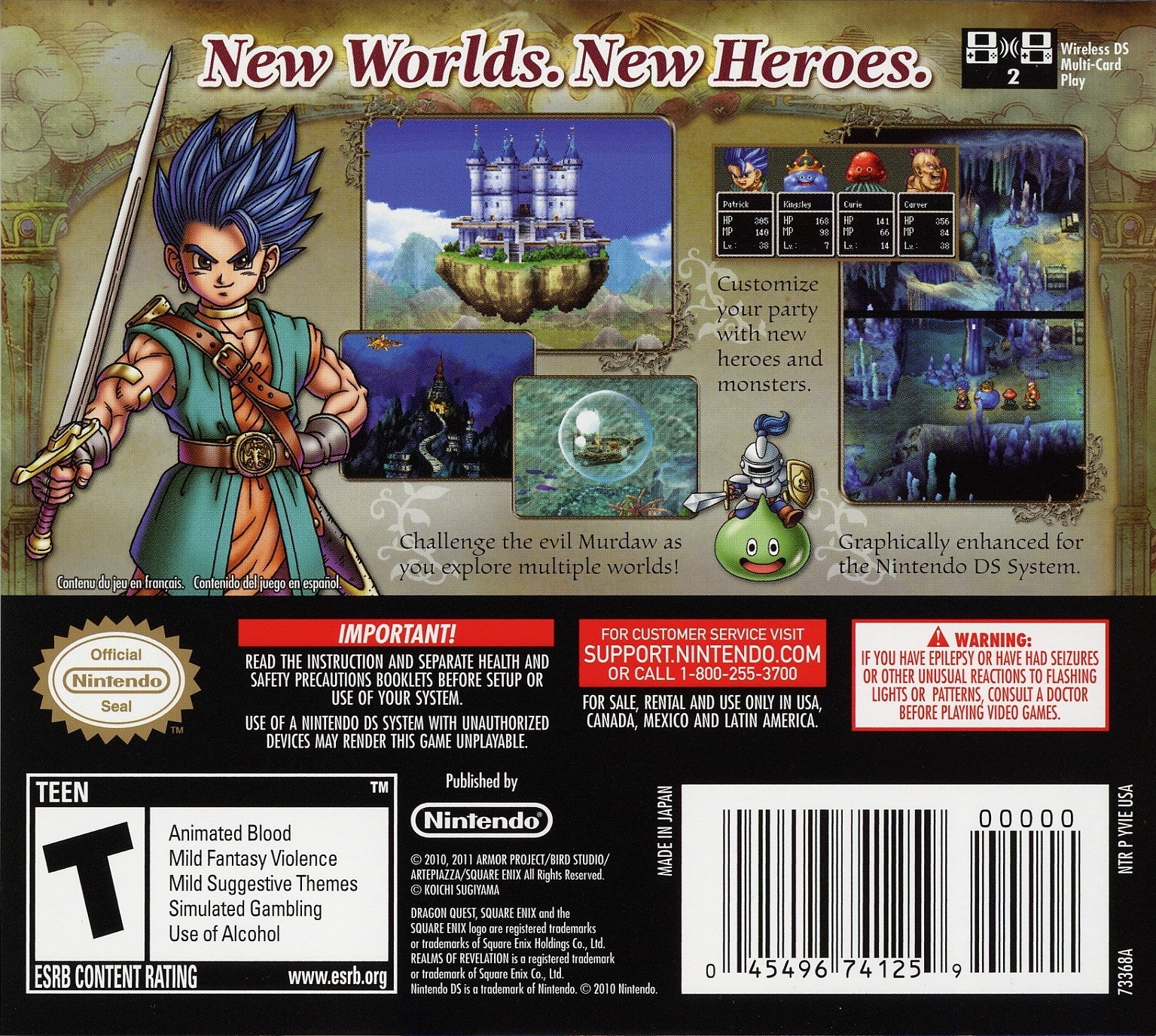 Dragon Quest VI Realms of Revelation DS - Video Game - Used - CaveGamers - Image 2