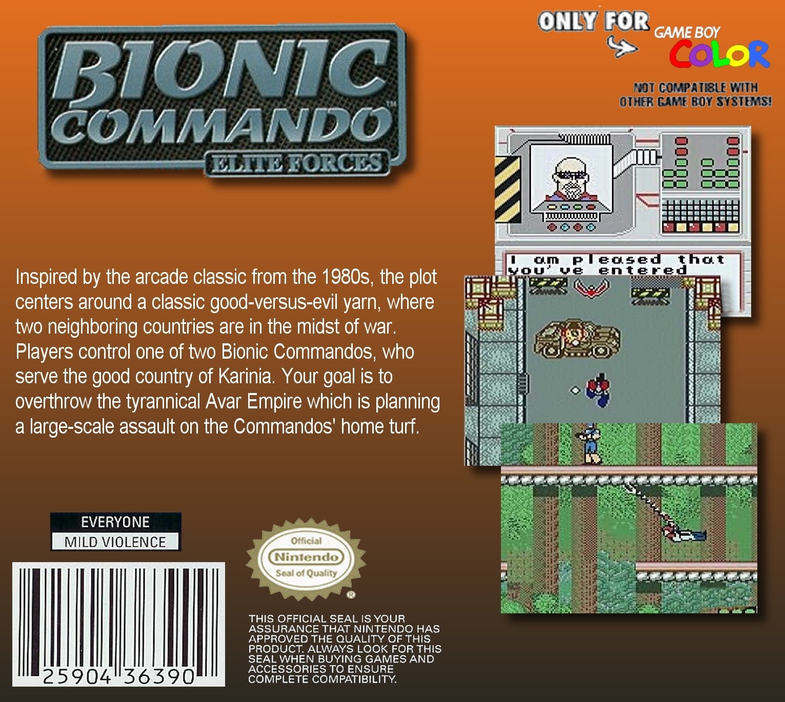 Bionic Commando: Elite Forces Game Boy Color - Video Game - Used - CaveGamers - Image 2