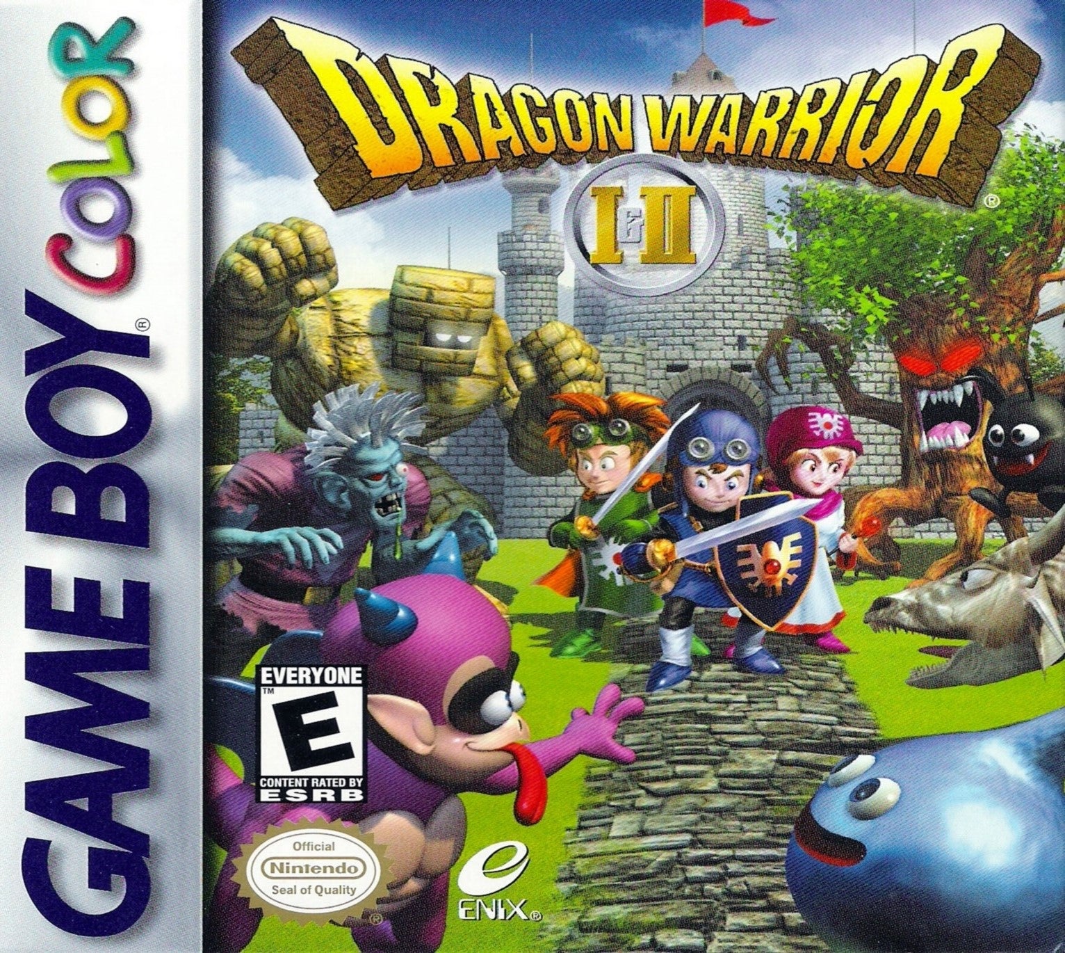 Dragon Warrior I & II Game Boy Color - Video Game - Used - CaveGamers
