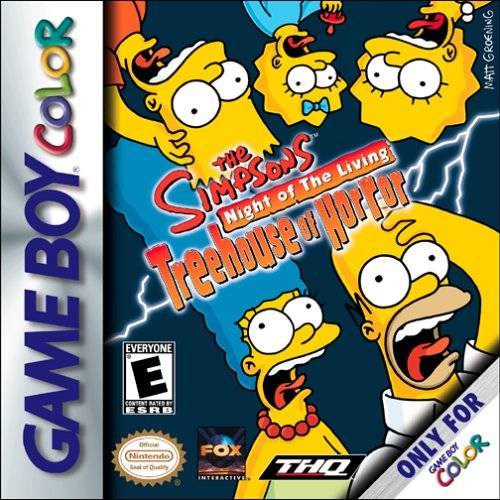 The Simpsons: Night of the Living Treehouse of Horror Game Boy Color - Video Game - Used - CaveGamers