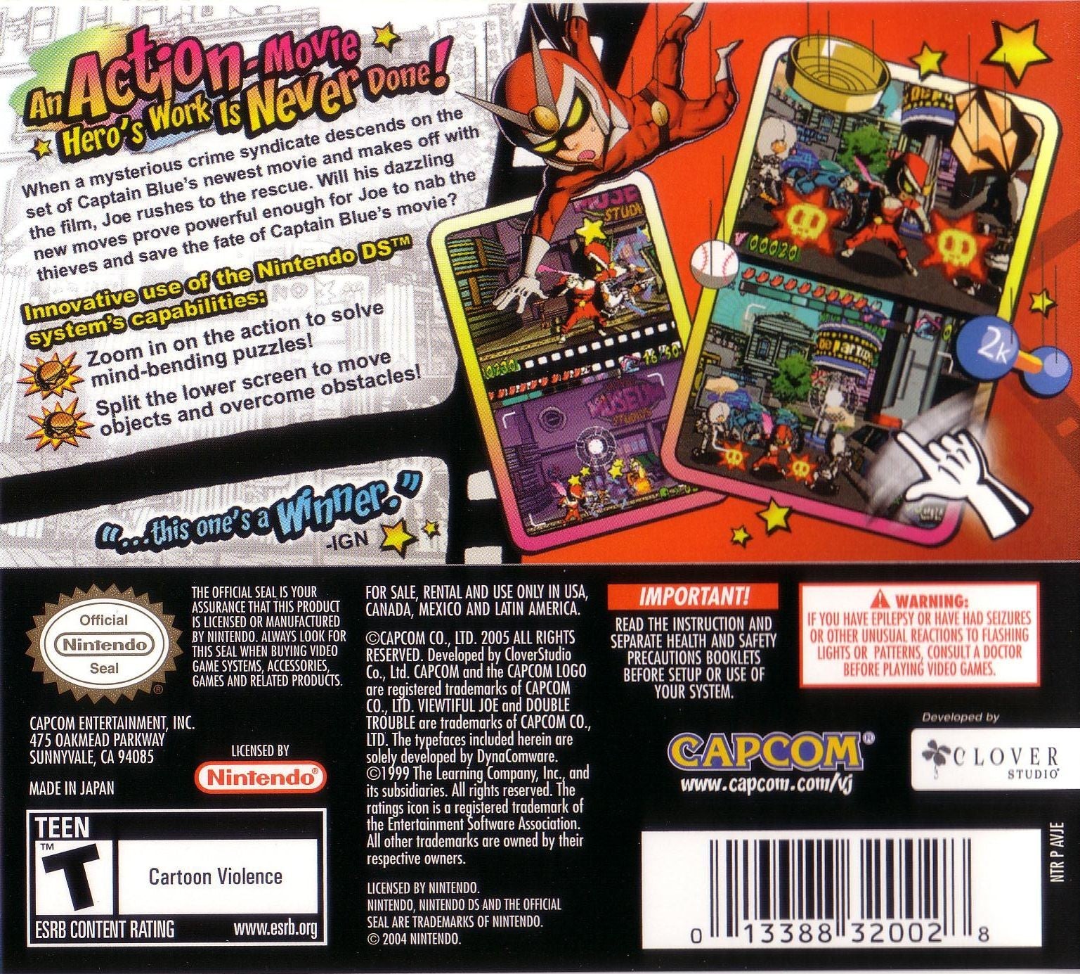 Viewtiful Joe Double Trouble DS - Video Game - Used - CaveGamers - Image 2