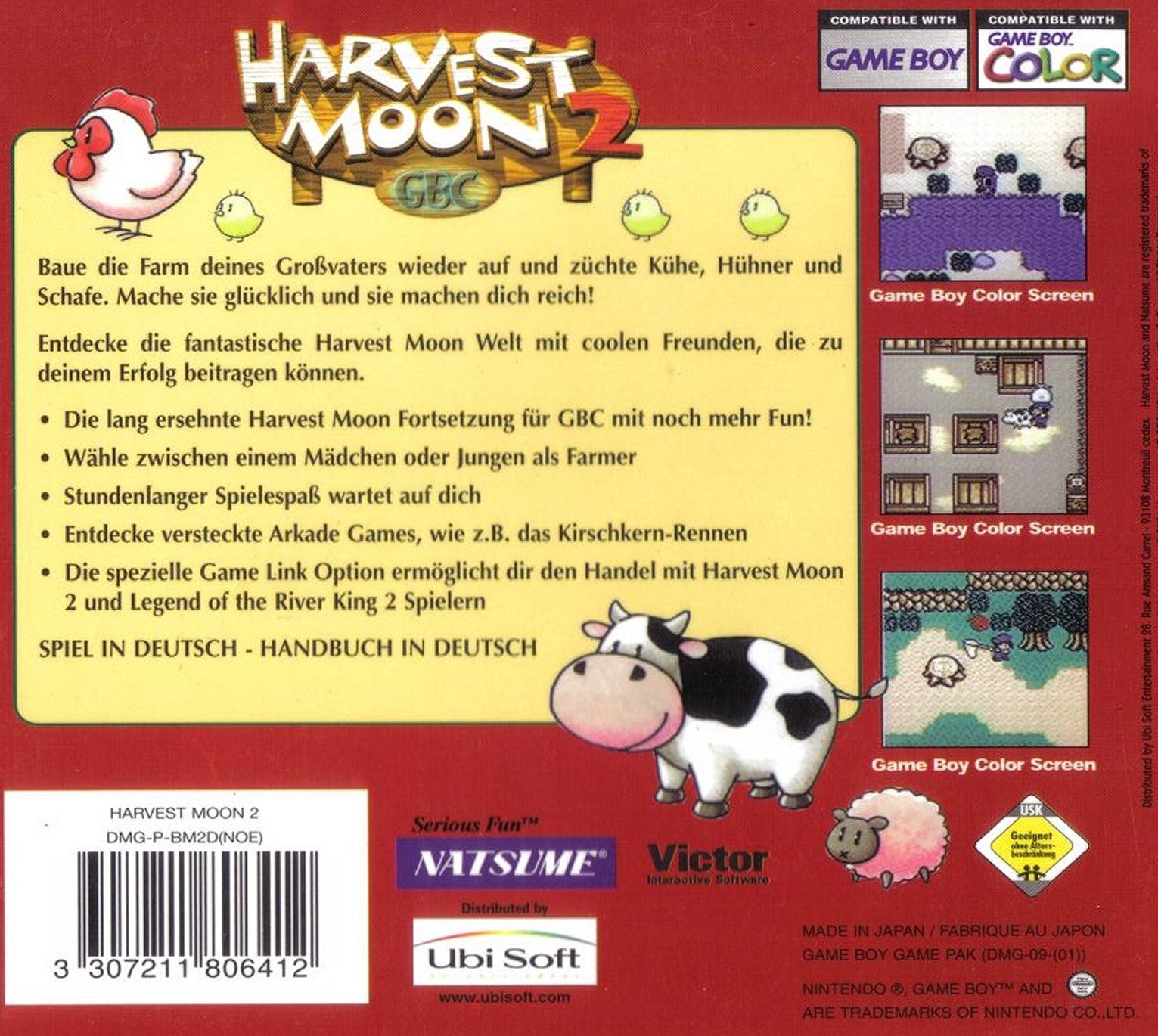 Harvest Moon 2 Game Boy Color - Video Game - Used - CaveGamers - Image 2
