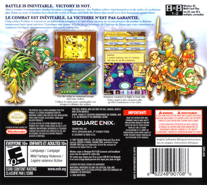 Heroes Of Mana DS - Video Game - Used - CaveGamers - Image 2
