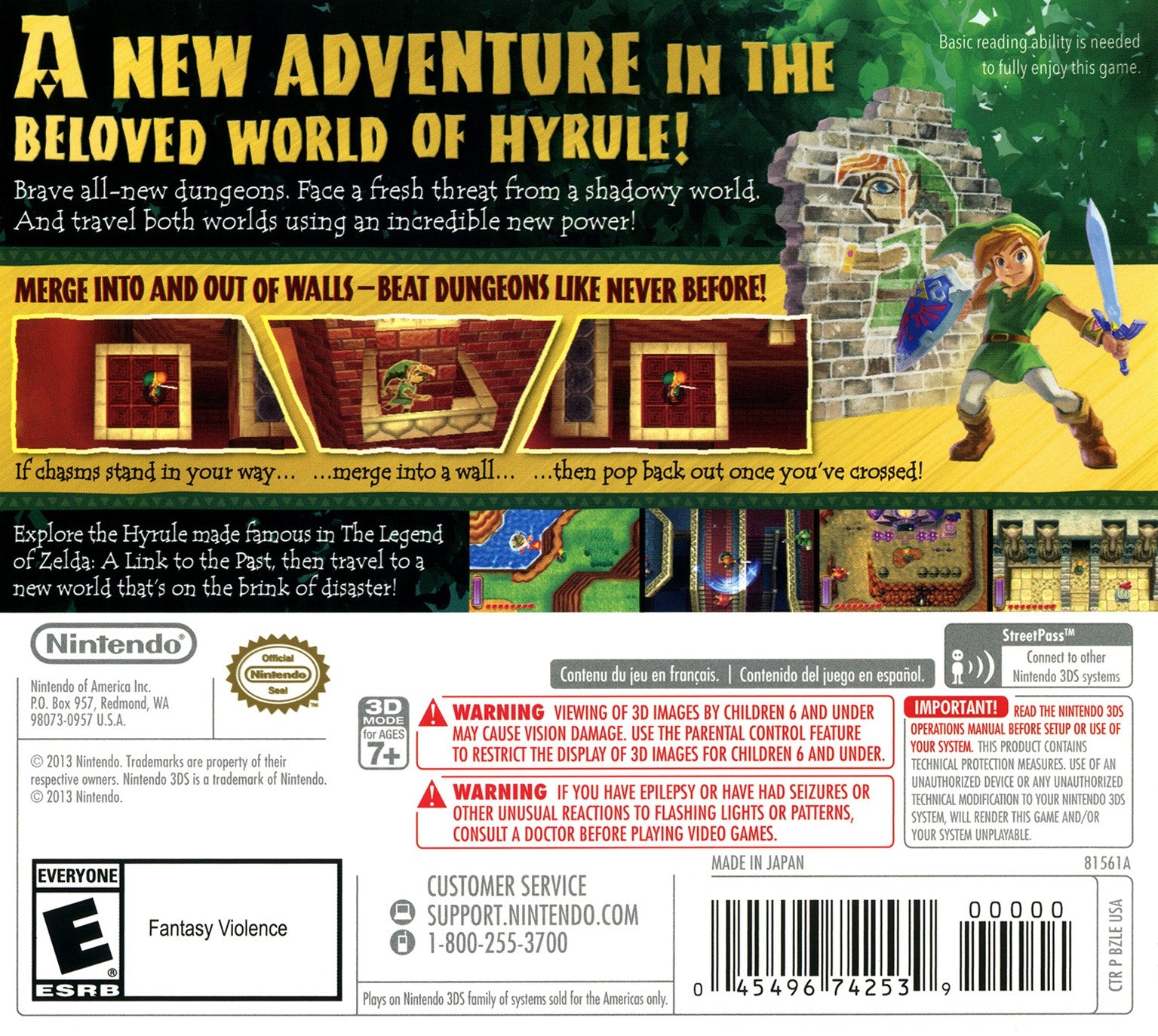 The Legend of Zelda: A Link Between Worlds 3DS - Video Game - Used - CaveGamers - Image 2