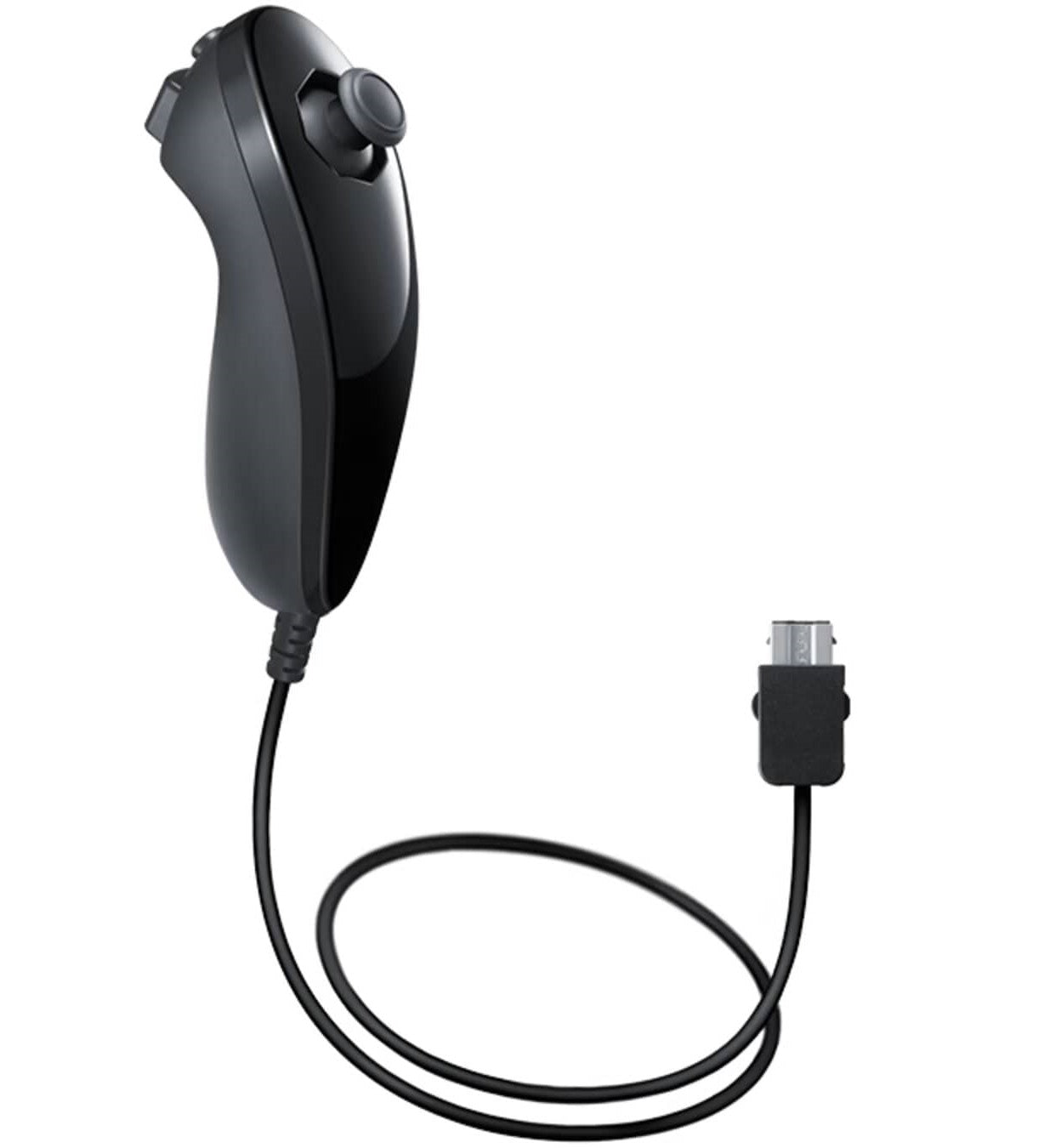 Wii Nunchuk - Black - Video Game Accessory - Used - CaveGamers
