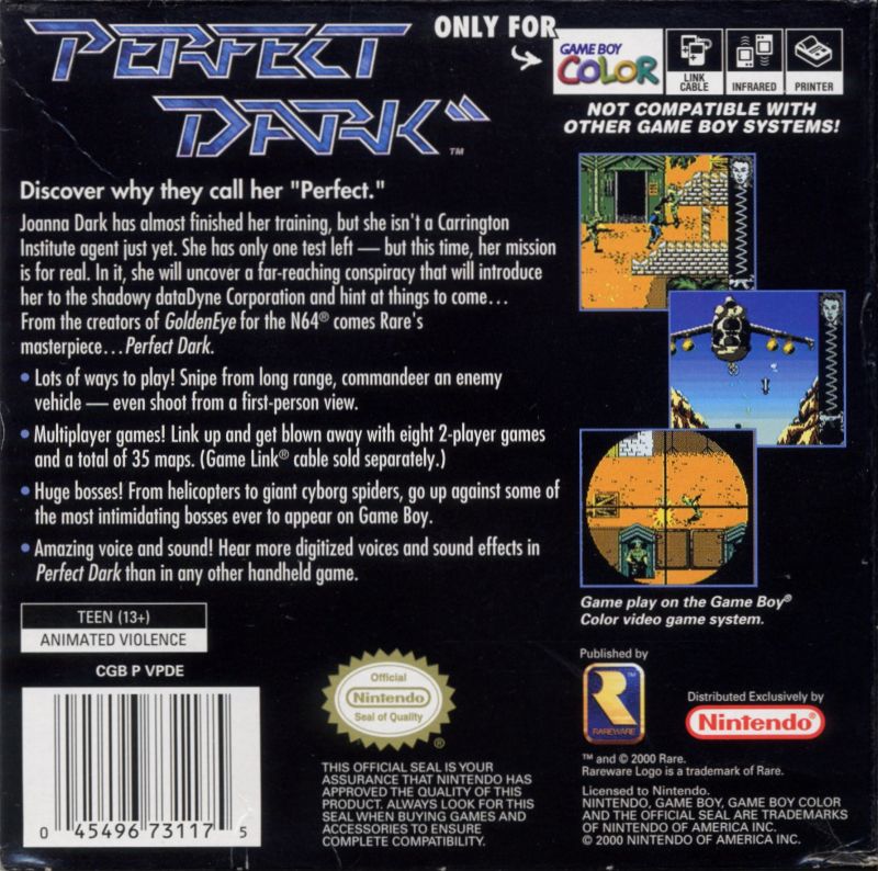 Perfect Dark Game Boy Color - Video Game - Used - CaveGamers - Image 2