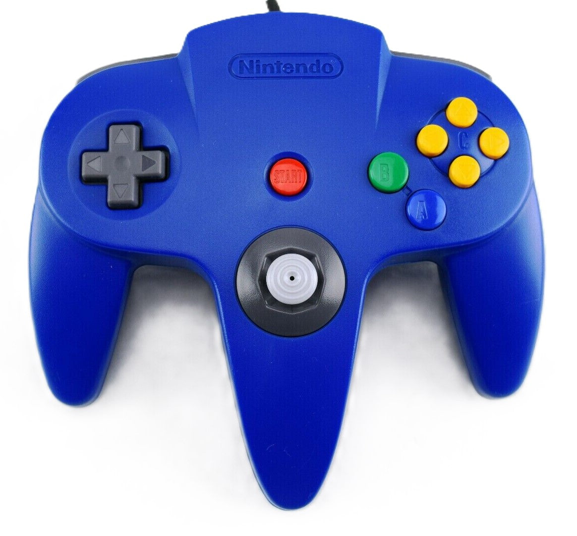 Nintendo 64 Controller - Blue N64 - Video Game Accessory - Used - CaveGamers